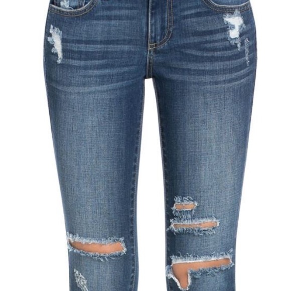 ❤️LAST 1 ❤️ Destroyed Cropped Skinny Jeans - Picture 4 of 4